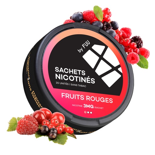[SNFR3] Fruits Rouges - Sachets Nicotinés (3 mg/sachet)